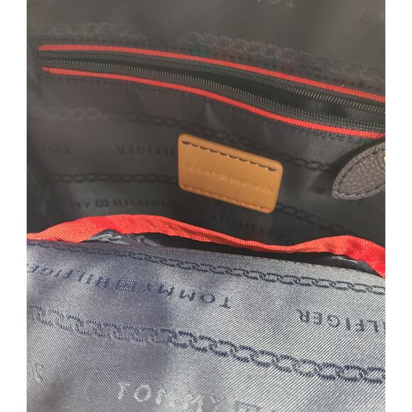 NWT Tommy Hilfiger Signature Stripe Backpack Americana Handbag for Women Vegan - Picture 4 of 6